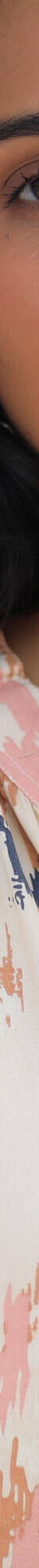 Ruime bedrukte bloes, bloezende mouwen (beige / roze) Ruime bedrukte bloes, bloezende mouwen (beige / roze)
